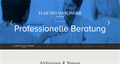 Desktop Screenshot of elektro-haslinger.com