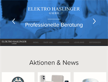 Tablet Screenshot of elektro-haslinger.com